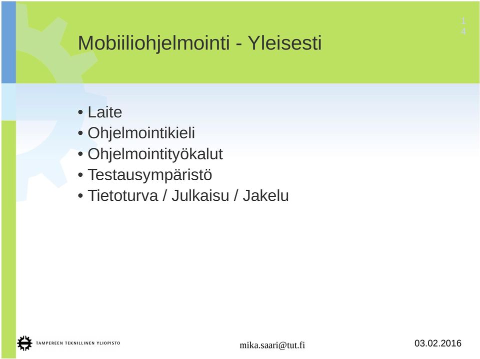 Ohjelmointityökalut