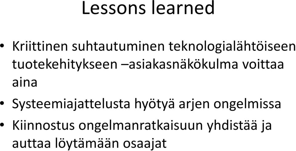 voittaa aina Systeemiajattelusta hyötyä arjen