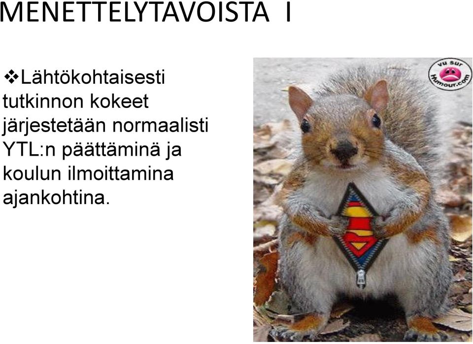 kokeet järjestetään normaalisti