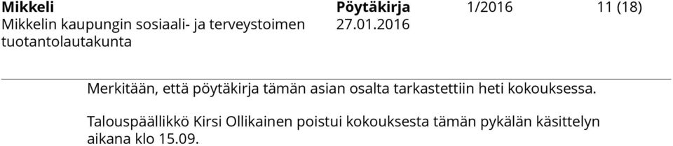 kokouksessa.