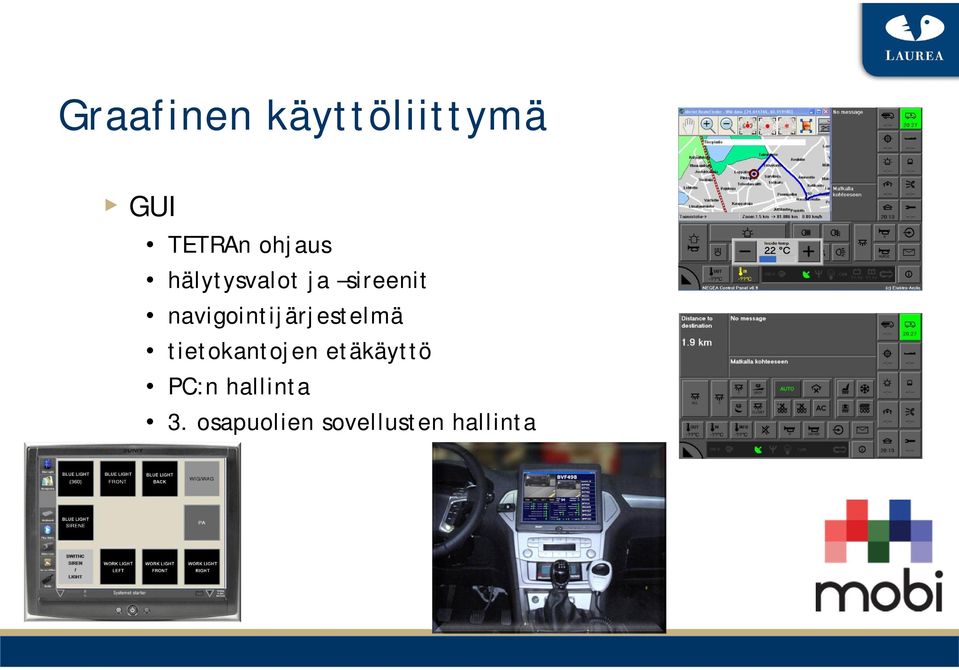 navigointijärjestelmä tietokantojen