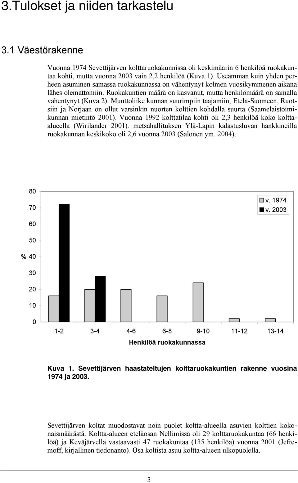 Ruokakuntien määrä on kasvanut, mutta henkilömäärä on samalla vähentynyt (Kuva 2).