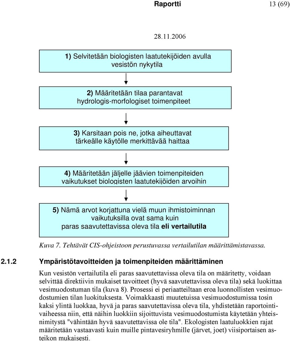 ovat sama kuin paras saavutettavissa oleva tila eli vertailutila Kuva 7. Tehtävät CIS-ohjeistoon perustuvassa vertailutilan määrittämistavassa. 2.1.