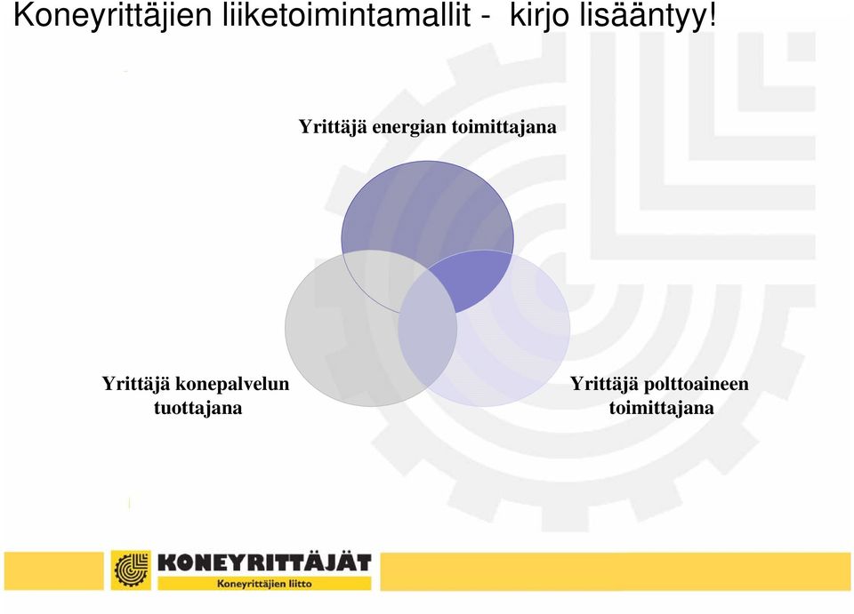 Yrittäjä energian toimittajana