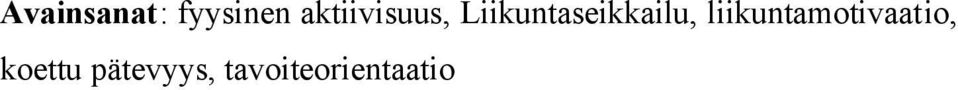 Liikuntaseikkailu,