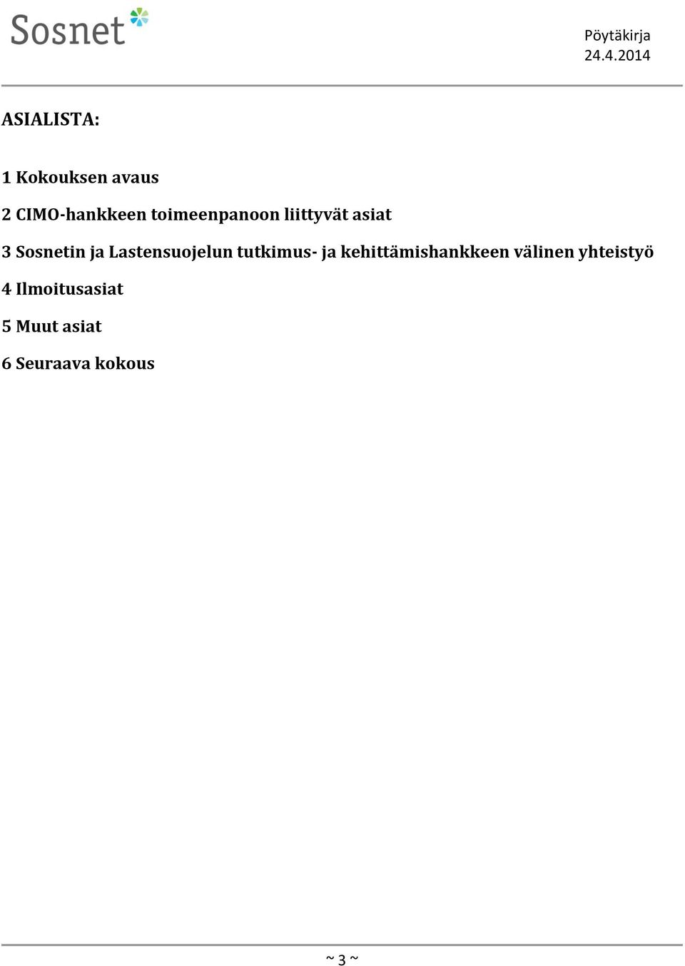 Lastensuojelun tutkimus- ja kehittämishankkeen