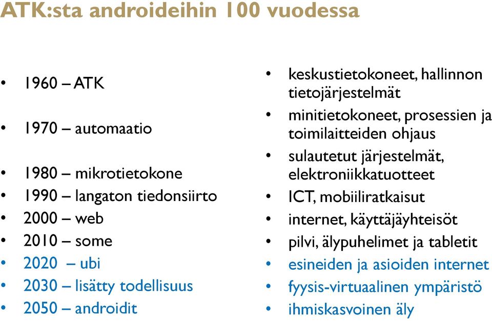prosessien ja toimilaitteiden ohjaus sulautetut järjestelmät, elektroniikkatuotteet ICT, mobiiliratkaisut internet,