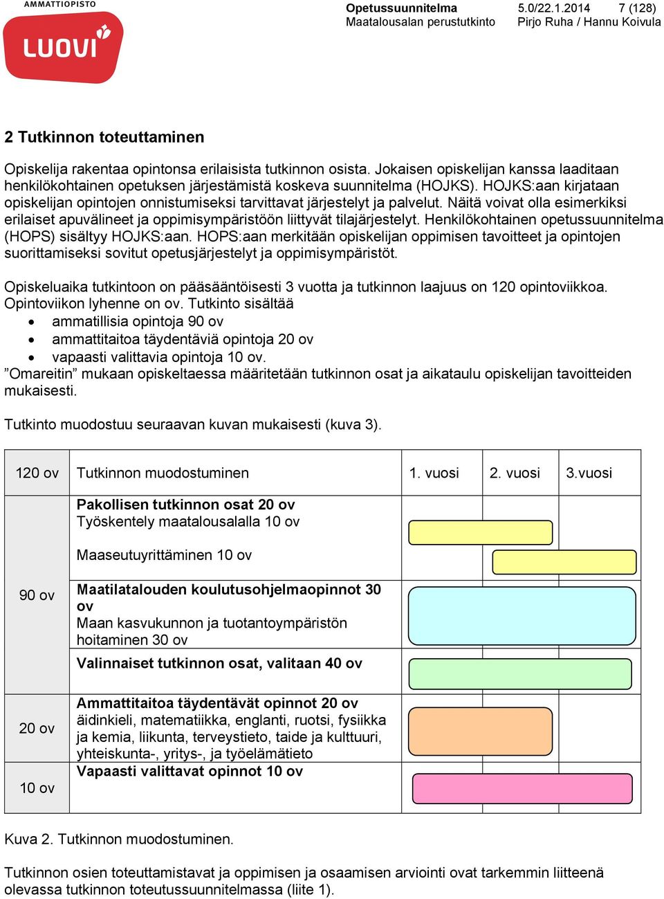 HOJKS:aan kirjataan opiskelijan opintojen onnistumiseksi tarvittavat järjestelyt ja palvelut. Näitä voivat olla esimerkiksi erilaiset apuvälineet ja oppimisympäristöön liittyvät tilajärjestelyt.
