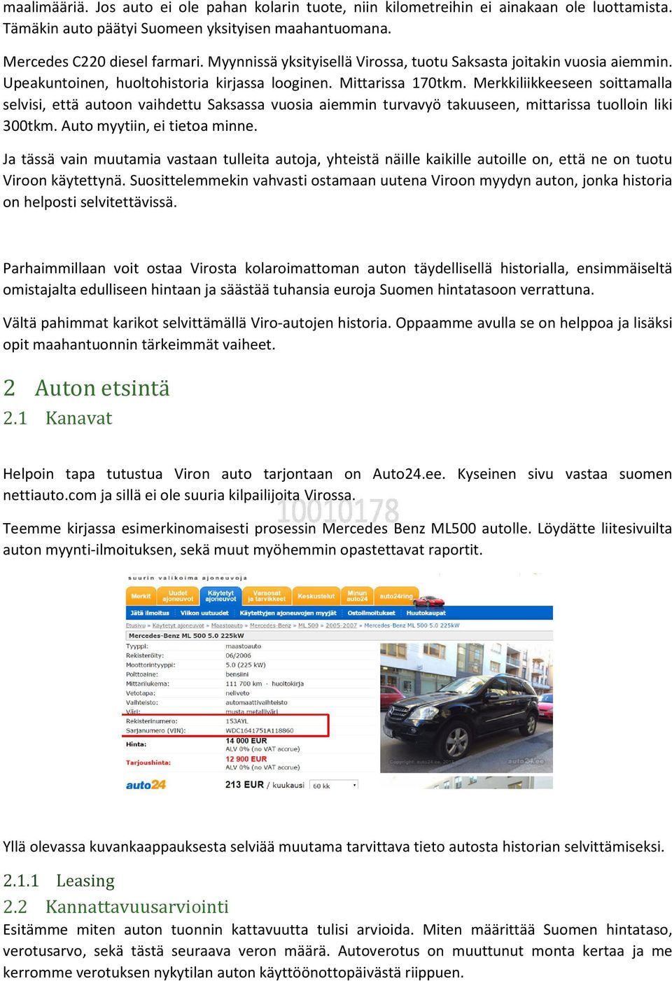 Auto Virosta. Opas turvalliseen autontuontiin Lyhyt tutustumispaketti - PDF  Ilmainen lataus