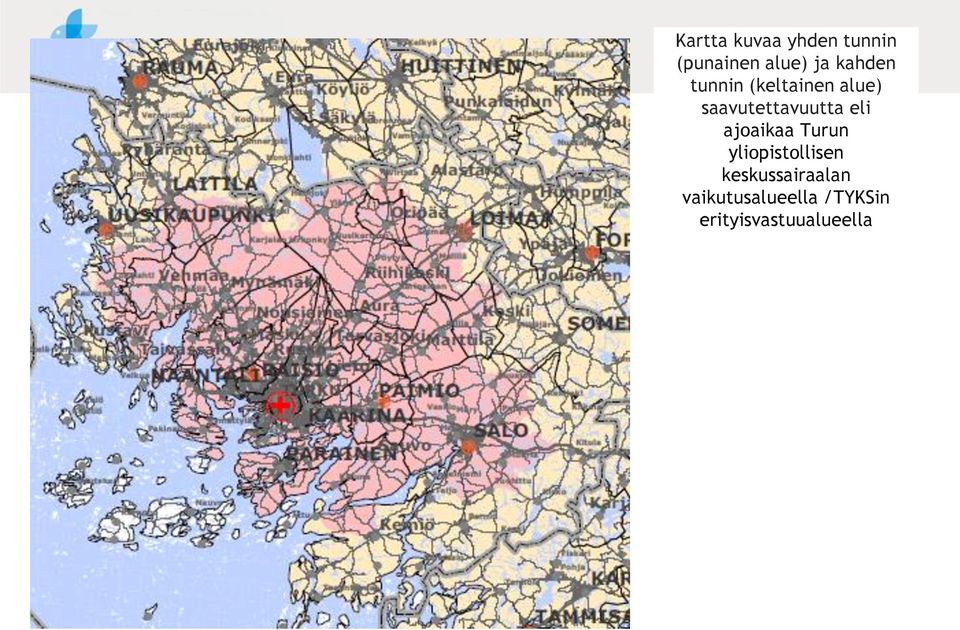 eli ajoaikaa Turun yliopistollisen