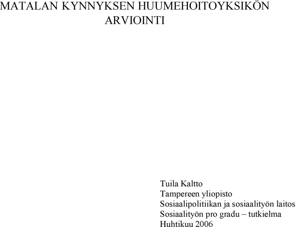 yliopisto Sosiaalipolitiikan ja