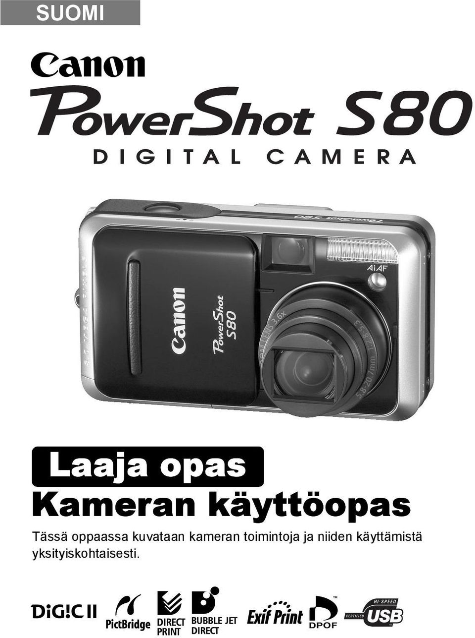 kuvataan kameran toimintoja ja