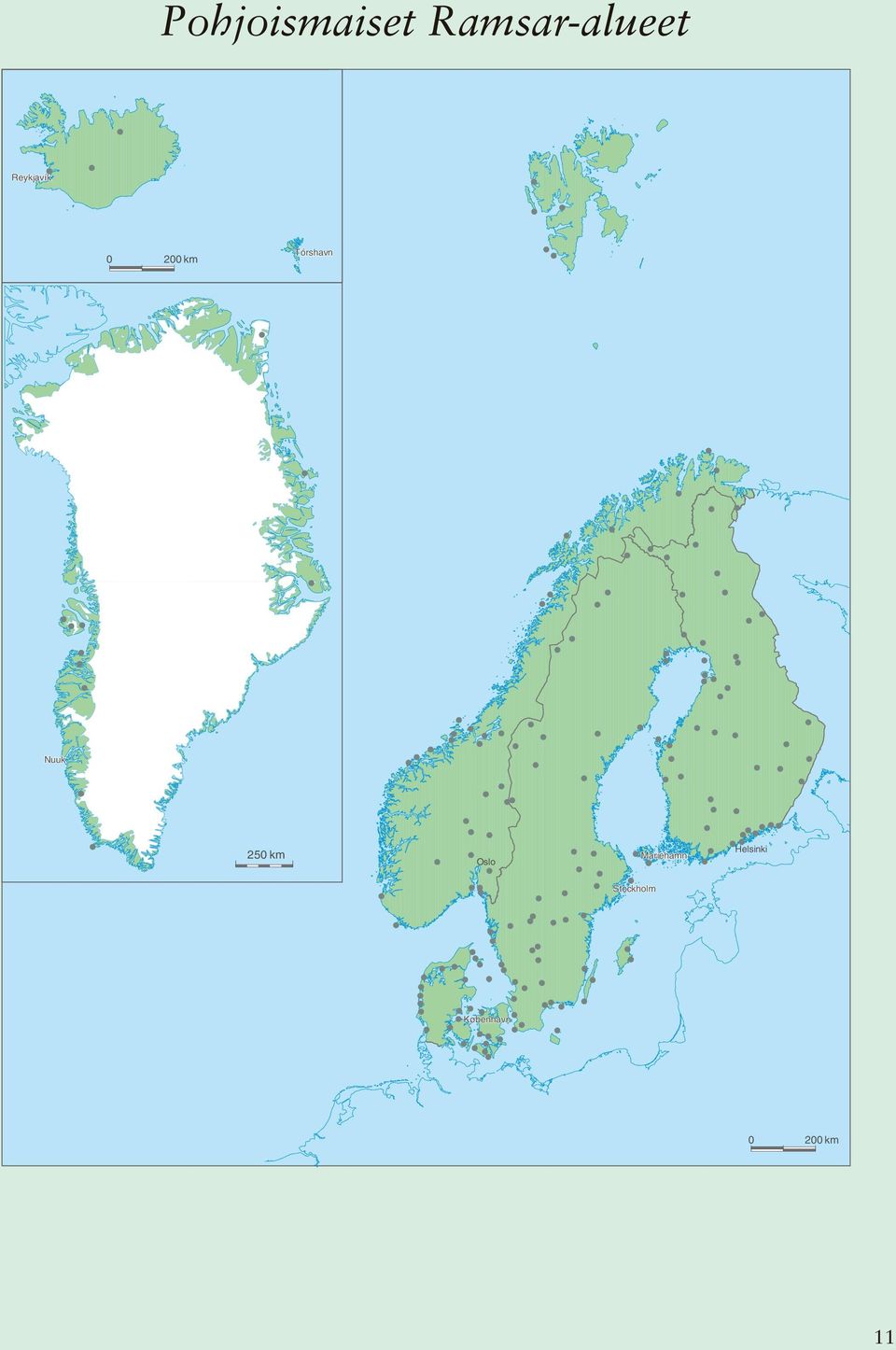 skrifter 0 200 km Nuuk 250 km Oslo