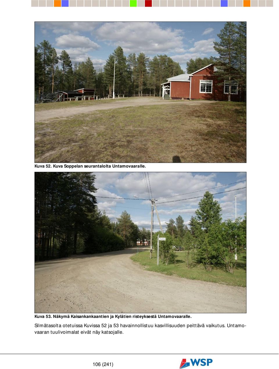 Silmätasolta otetuissa Kuvissa 52 ja 53 havainnollistuu