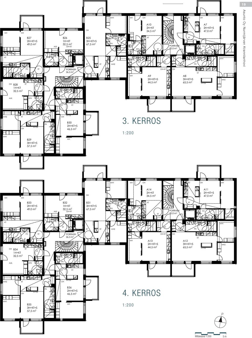 sunto Oy Nurmijärven Krannilanhovi K. / K TO TO (K) 2 1 29 3H++ 57,5 m 2 TO 30 2H++ 46,5 m 2 3.