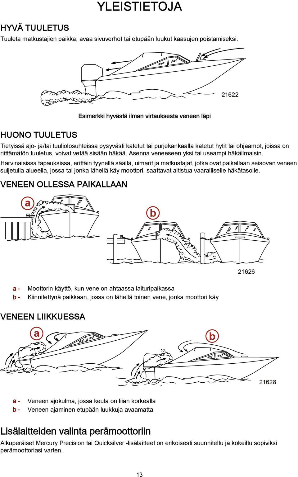 vetää sisään häkää. Asenn veneeseen yksi ti usempi häkäilmisin.