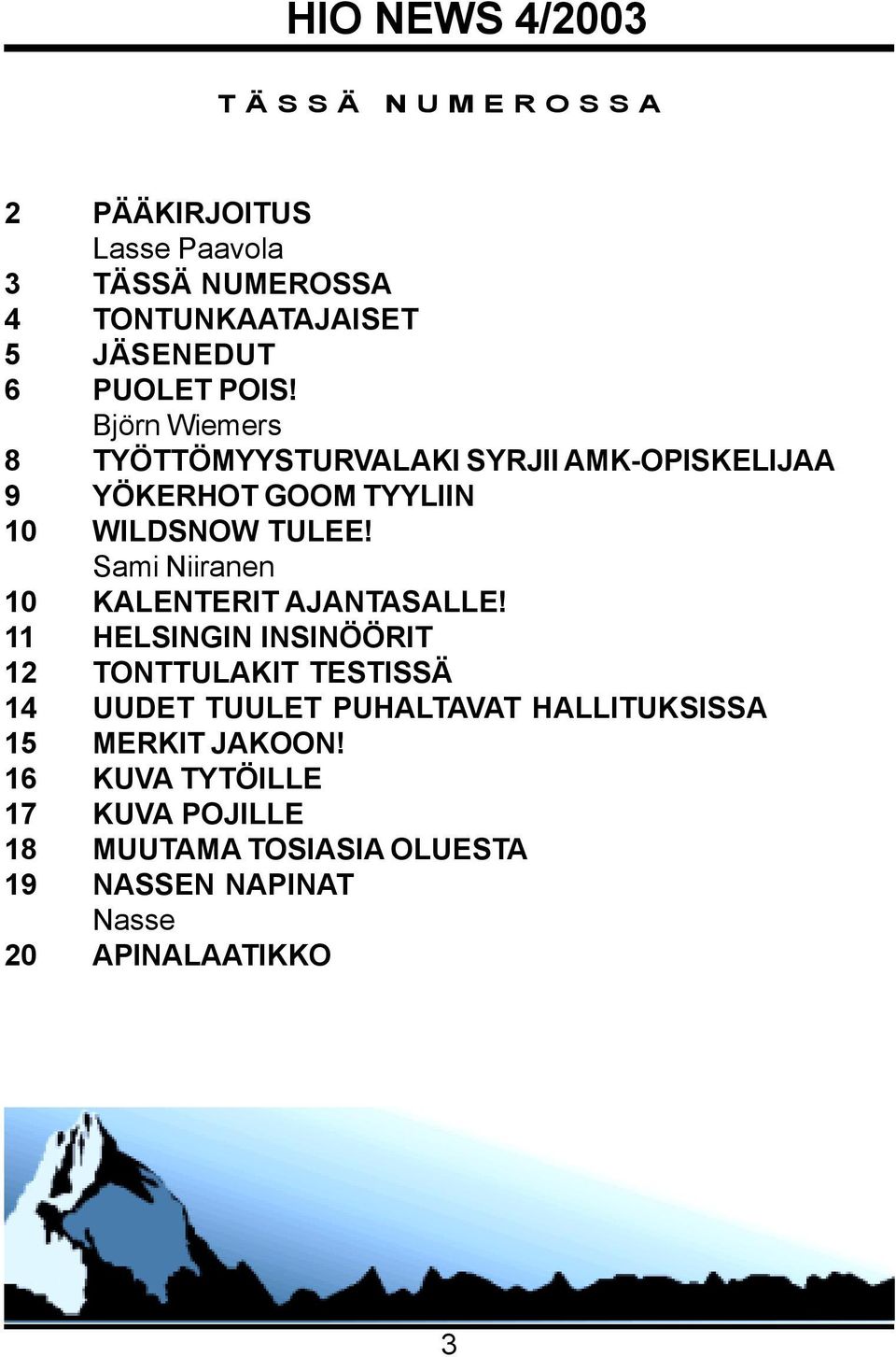 Sami Niiranen 10 KALENTERIT AJANTASALLE!