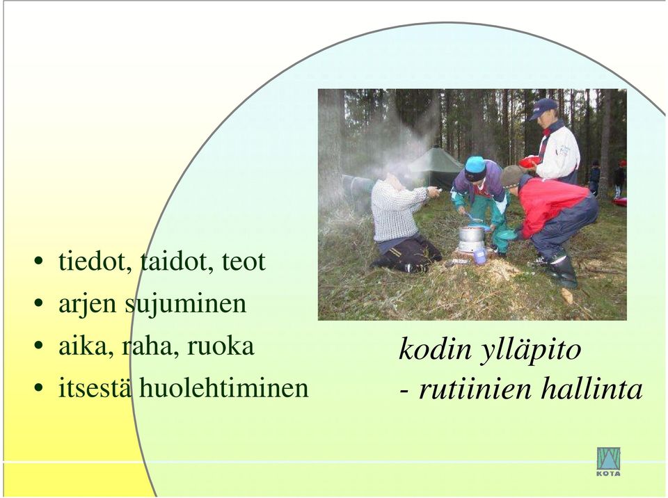 itsestä huolehtiminen kodin