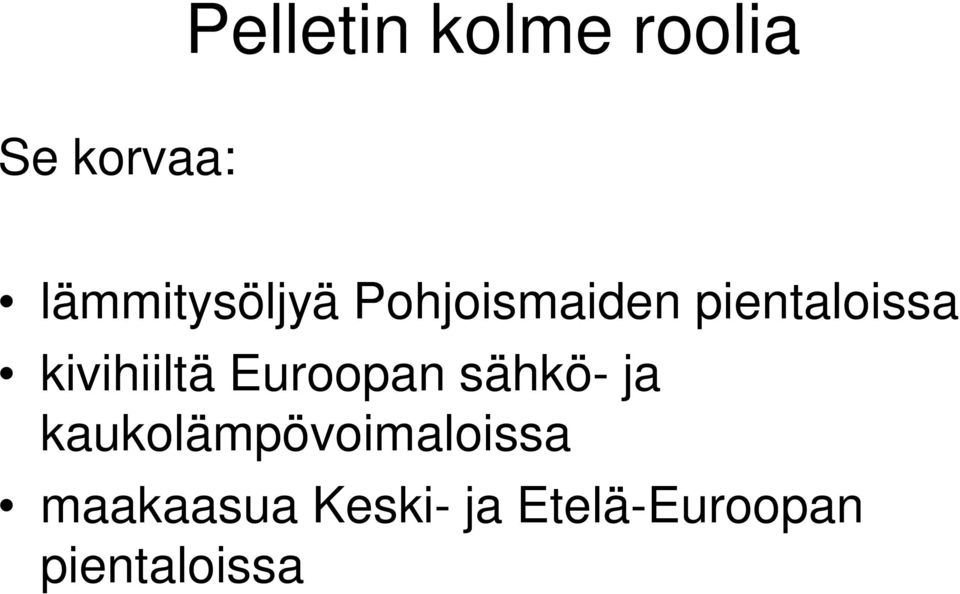 kivihiiltä Euroopan sähkö- ja