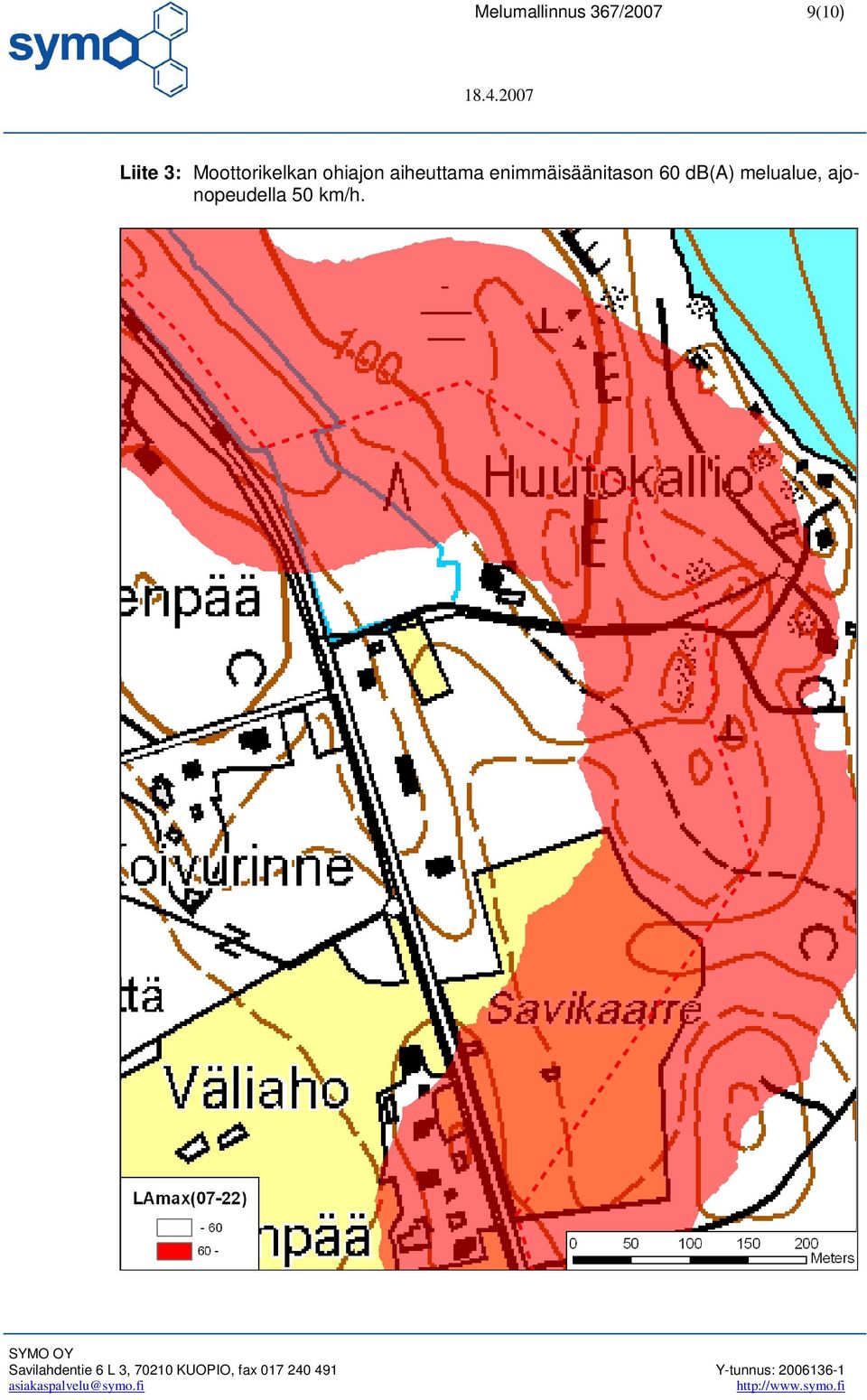 aiheuttama enimmäisäänitason 60