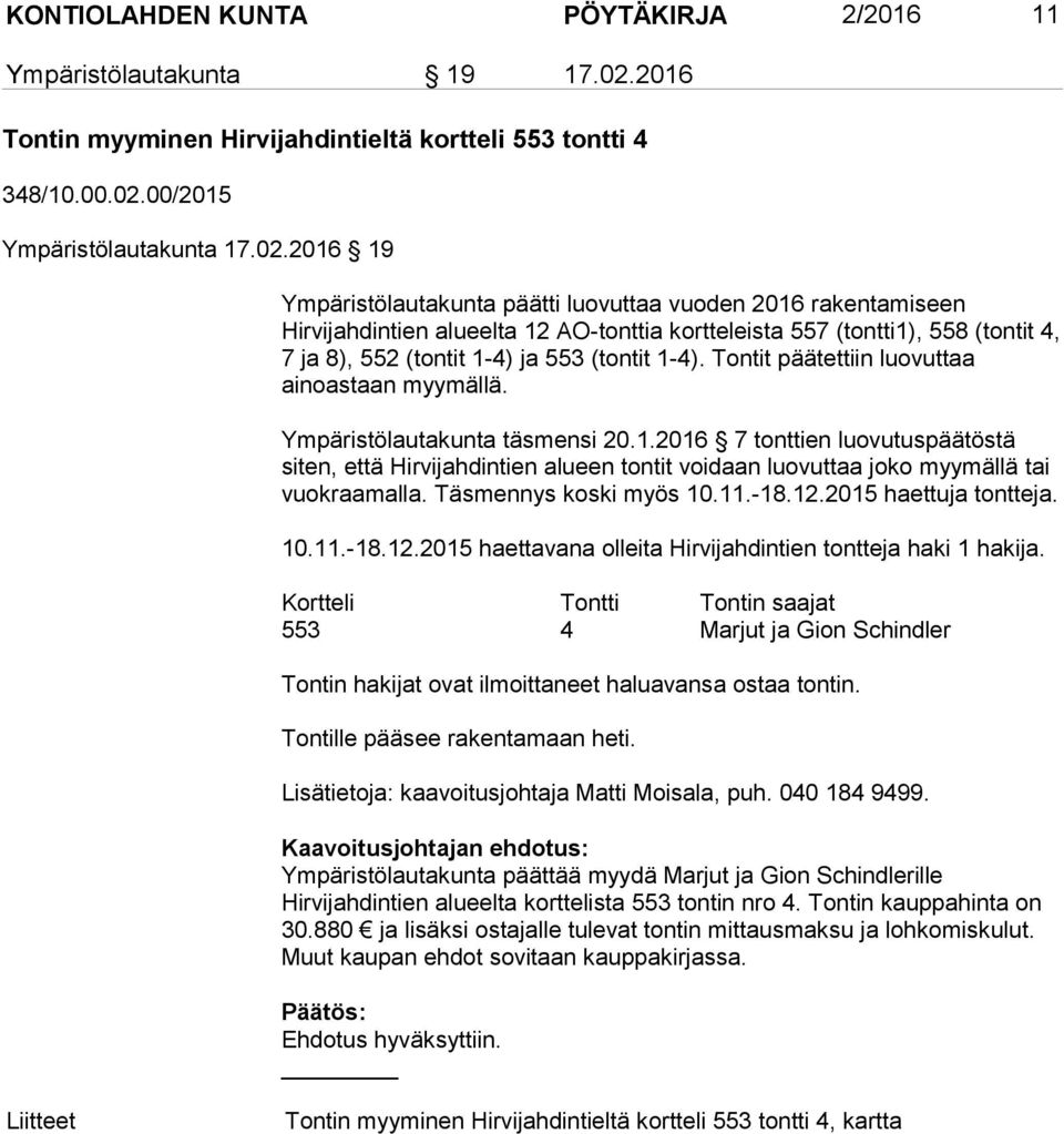 00/2015 Ympäristölautakunta 17.02.