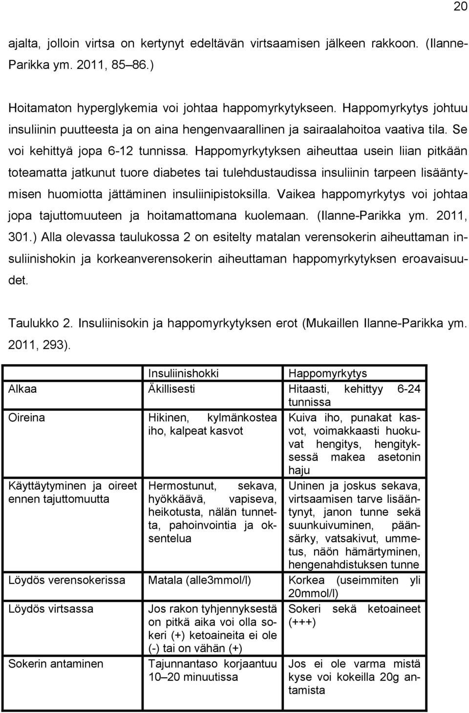 Happomyrkytyksen aiheuttaa usein liian pitkään toteamatta jatkunut tuore diabetes tai tulehdustaudissa insuliinin tarpeen lisääntymisen huomiotta jättäminen insuliinipistoksilla.