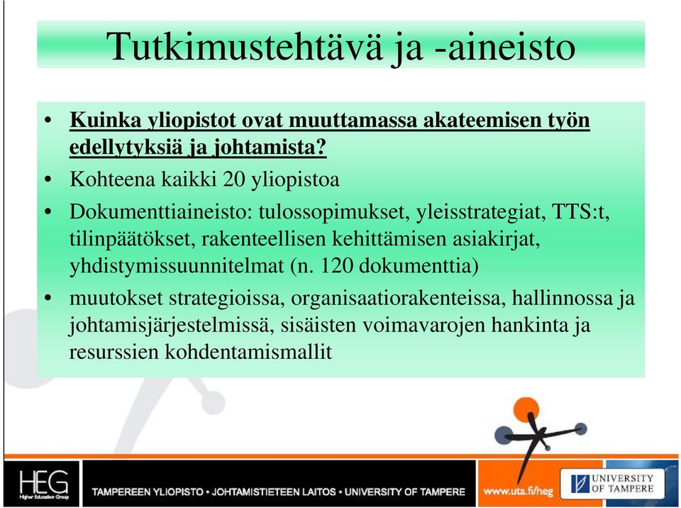 rakenteellisen kehittämisen asiakirjat, yhdistymissuunnitelmat (n.