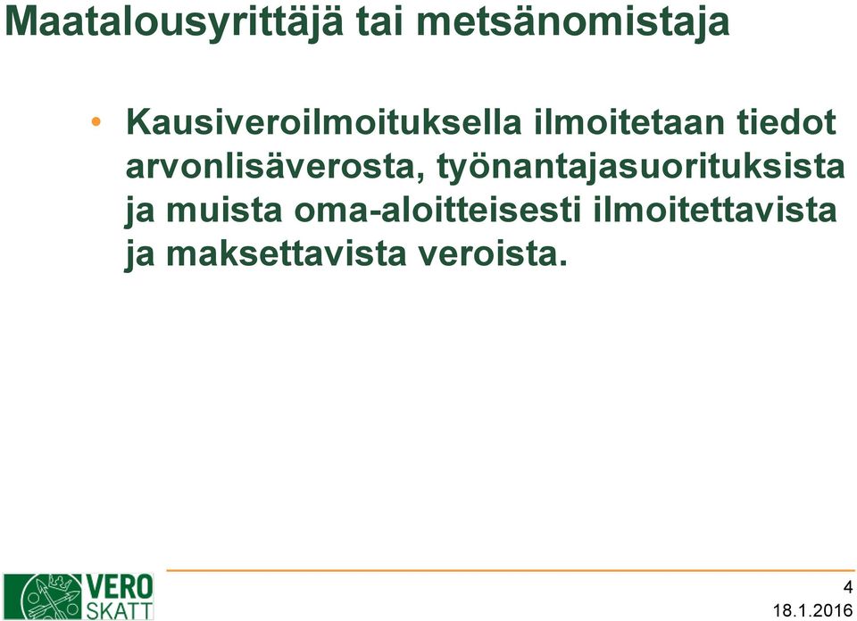 työnantajasuorituksista ja muista