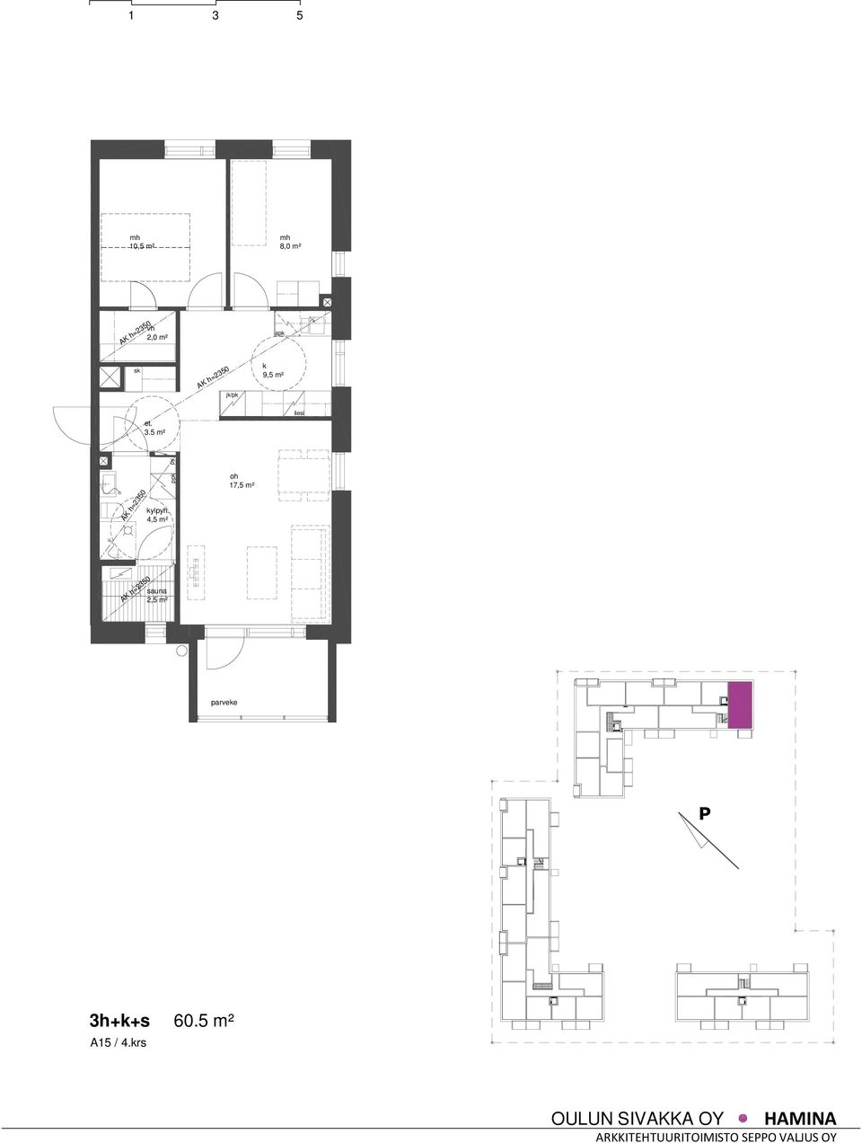 5 m² liesi oh 17,5 m² 2,5