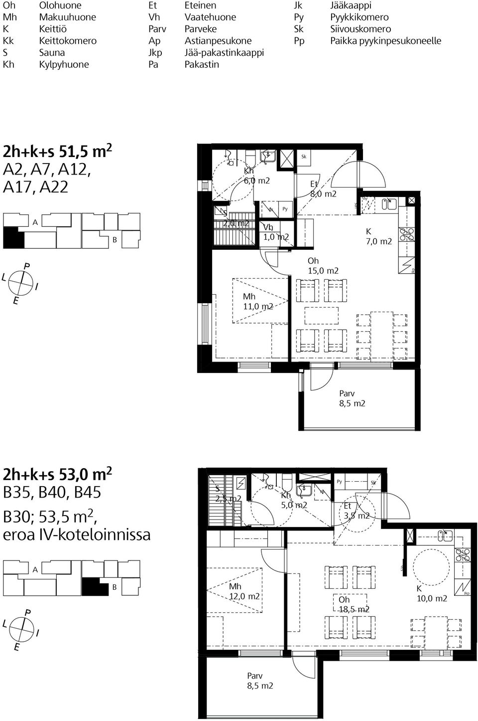 orrashuone h 15,5 6,0 M2 m2 2,0 m2 p y 1,0 m2 k 8,0 m2 äh 7,0 m2 12,0 m2 1 äh 10,0 m2 11,0 m2 1 arv arv 2 h+k+s 53,0 m 2 2 H+k+s 51,5 m 2 y k sunnot
