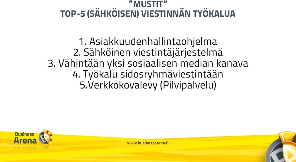 Sähköinen viestintäjärjestelmä 3.