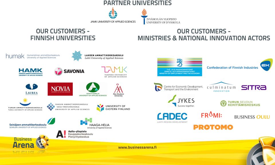 UNIVERSITIES OUR CUSTOMERS -
