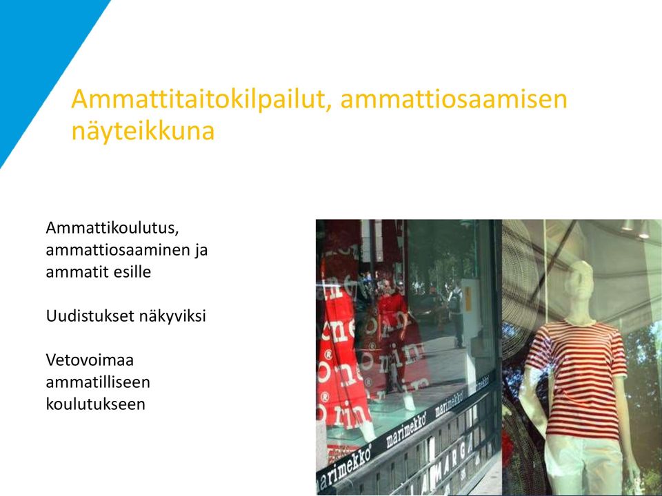 ammattiosaaminen ja ammatit esille