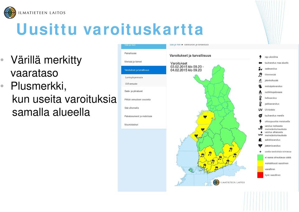 vaarataso Plusmerkki, kun