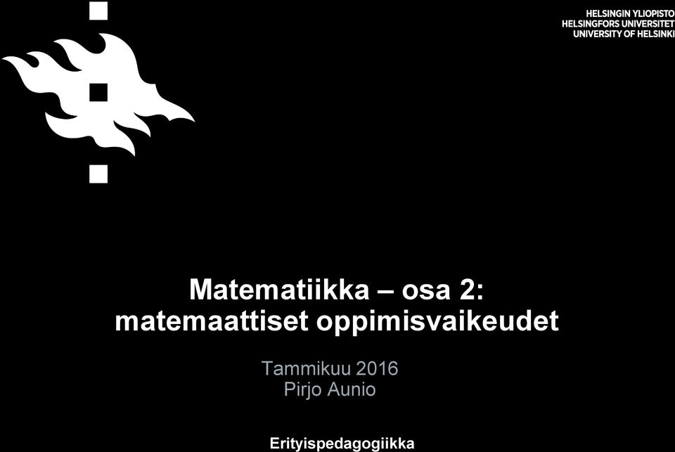 oppimisvaikeudet