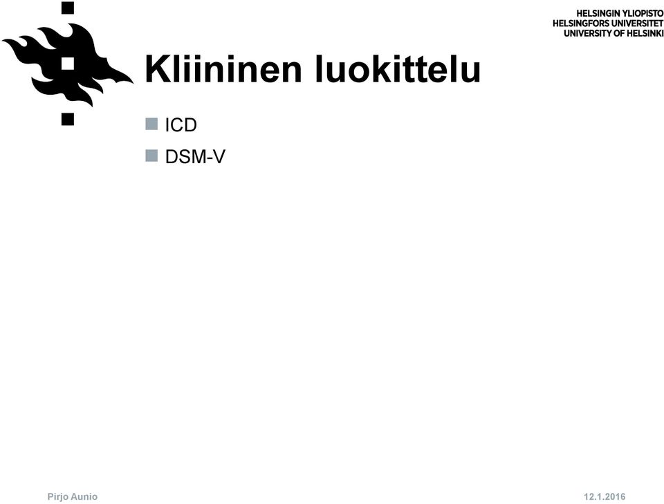 ICD DSM-V