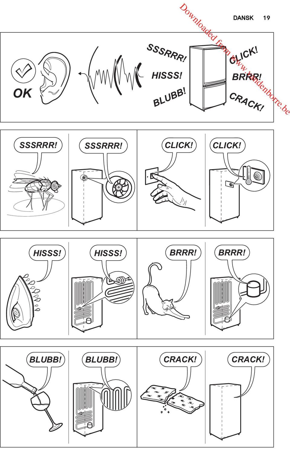 CLICK! HISSS! HISSS! BRRR! BRRR! BLUBB!