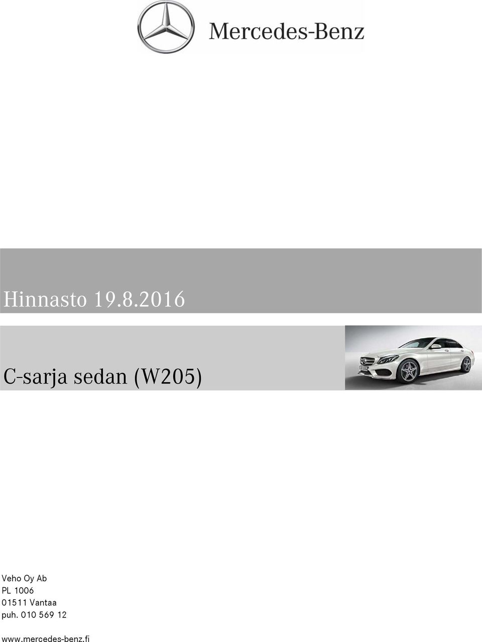 Veho Oy Ab PL 1006 01511
