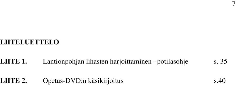 harjoittaminen potilasohje s.
