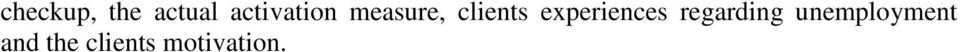 experiences regarding
