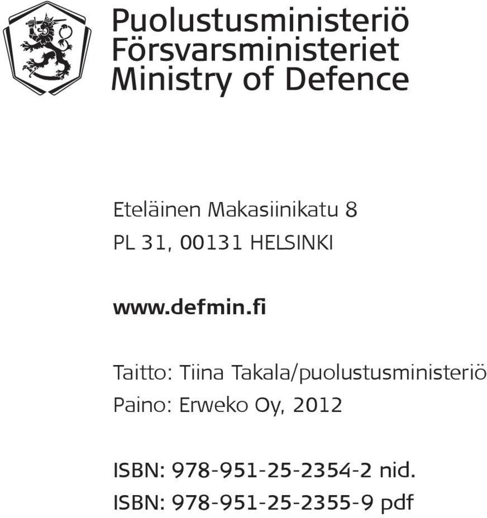 fi Taitto: Tiina Takala/puolustusministeriö