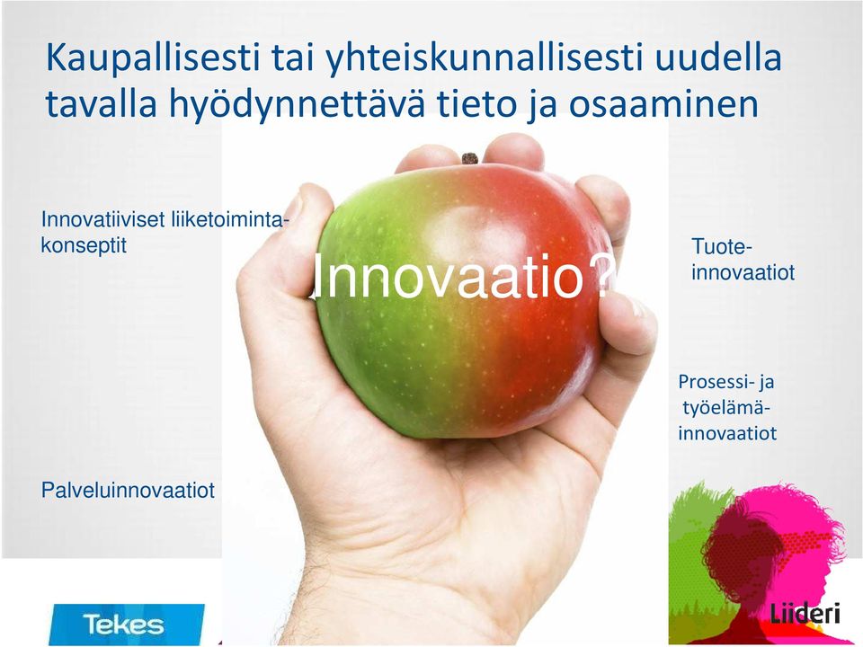 Innovatiiviset liiketoimintakonseptit Innovaatio?