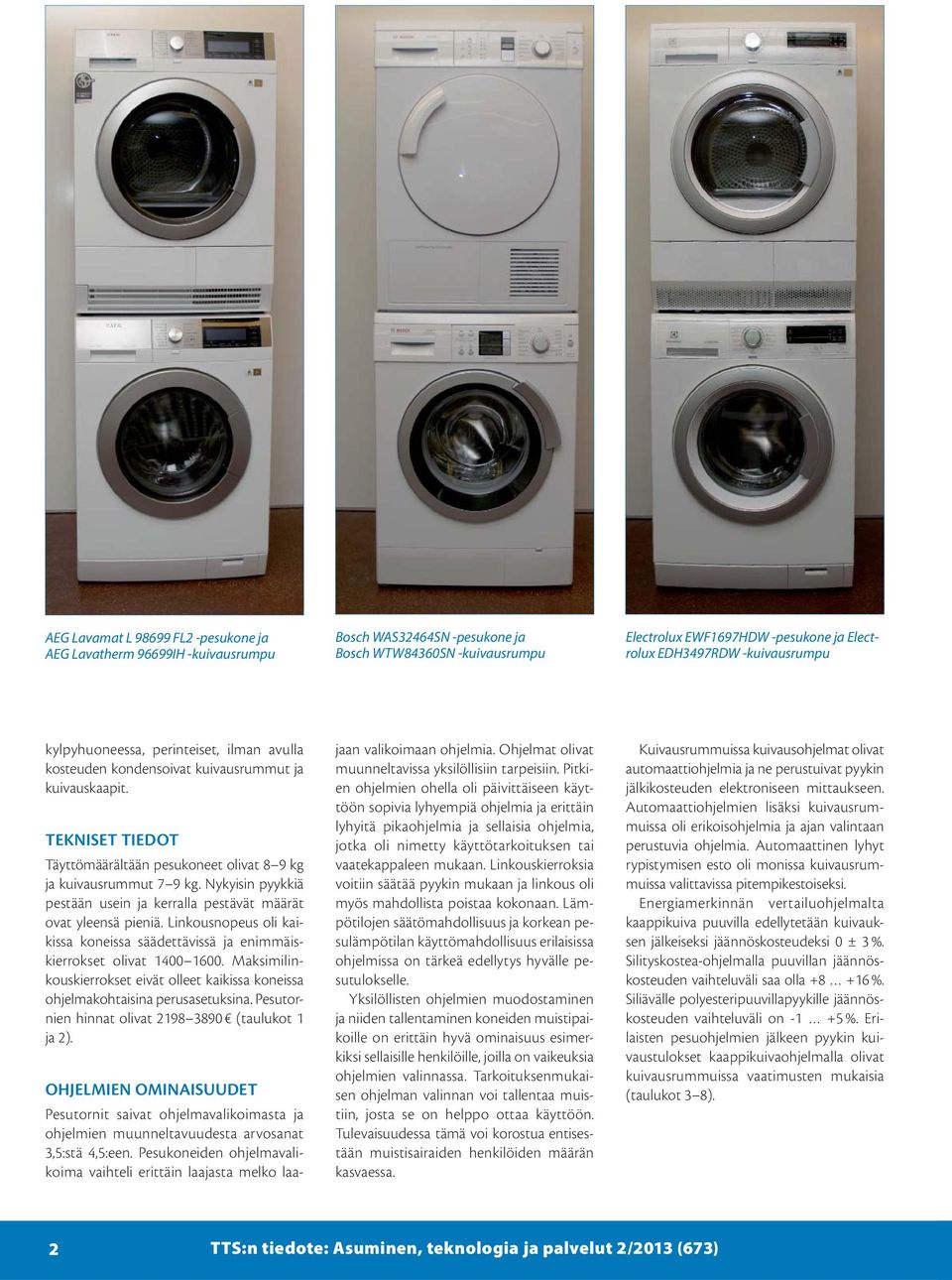 Energiatehokkuutta vaatehuoltoon pesutornien vertailu - PDF Free Download