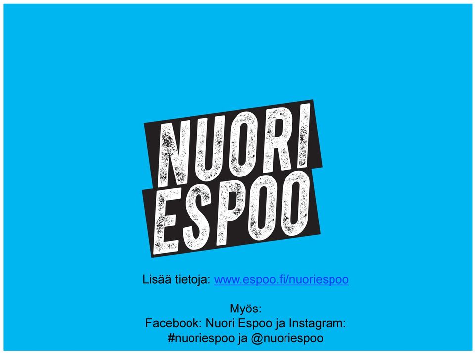 Facebook: Nuori Espoo ja