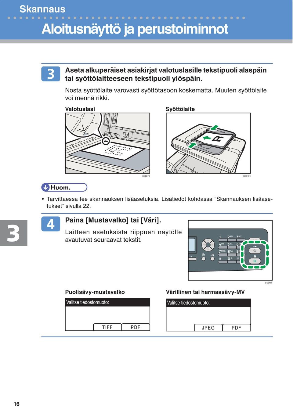 tekstipuoli ylöspäin.