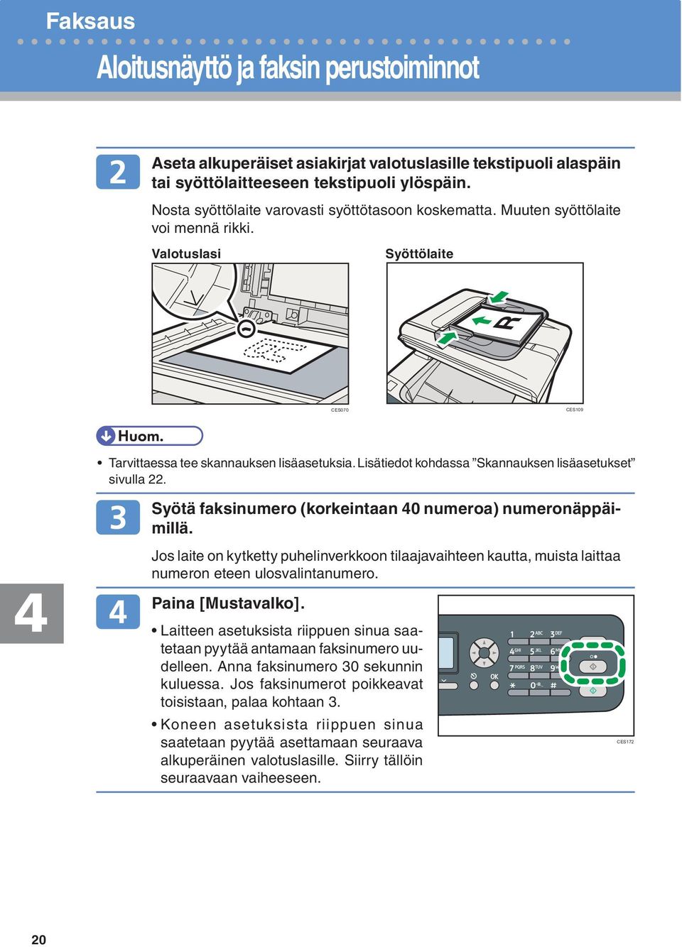 tekstipuoli ylöspäin.