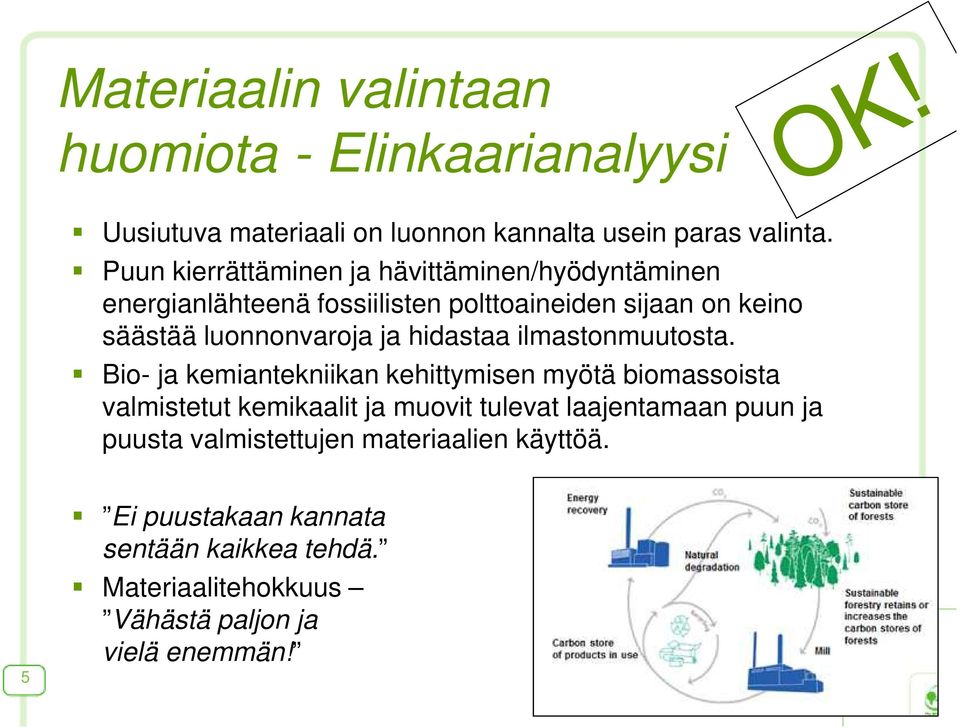 ja hidastaa ilmastonmuutosta.