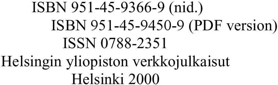 version) ISSN 0788-2351