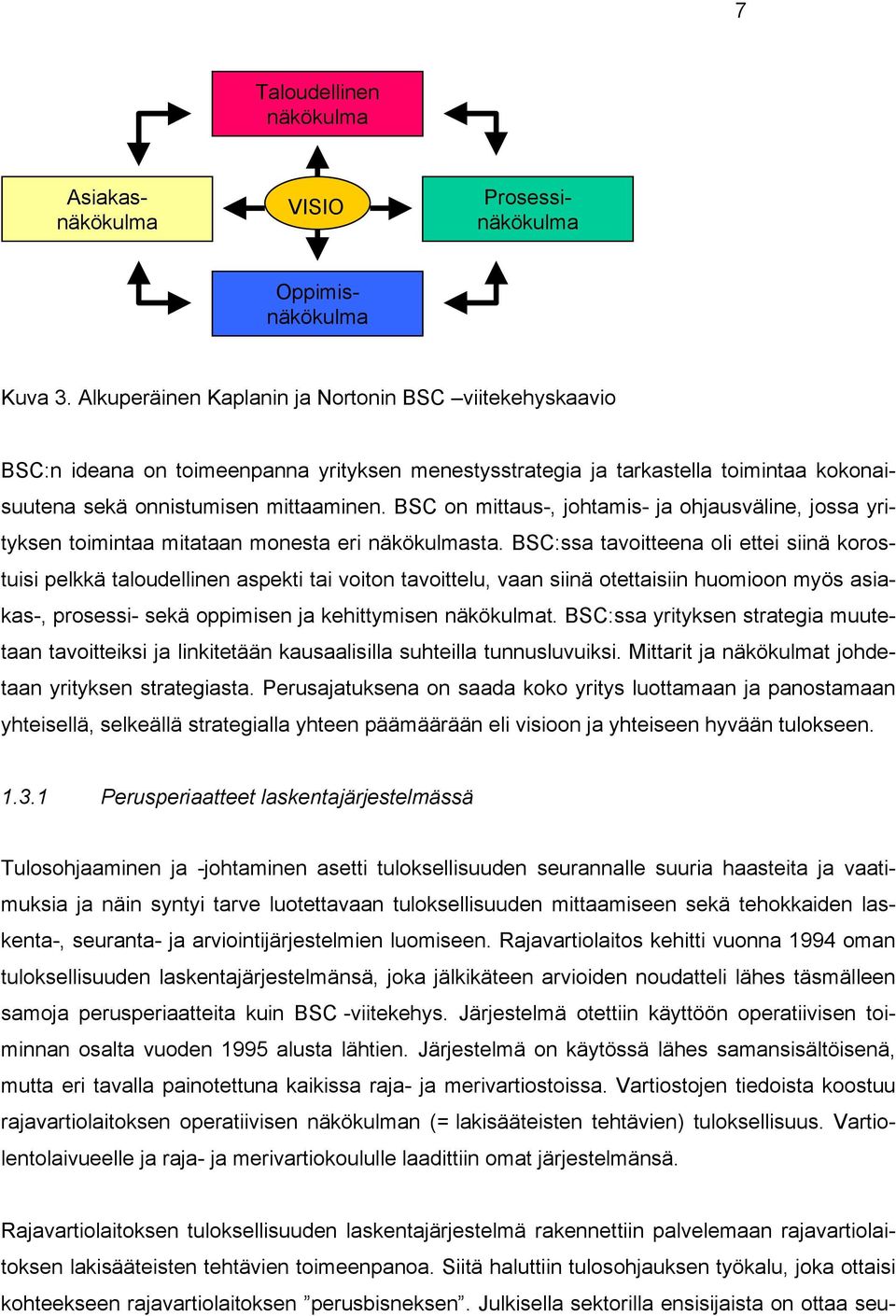 BSC on mittaus-, johtamis- ja ohjausväline, jossa yrityksen toimintaa mitataan monesta eri näkökulmasta.