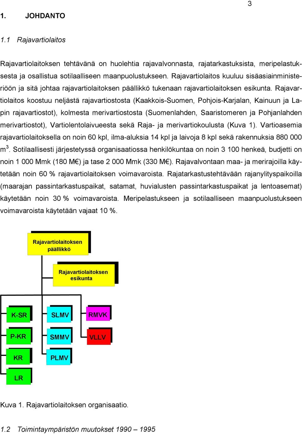 Rajavartiolaitos koostuu neljästä rajavartiostosta (Kaakkois-Suomen, Pohjois-Karjalan, Kainuun ja Lapin rajavartiostot), kolmesta merivartiostosta (Suomenlahden, Saaristomeren ja Pohjanlahden